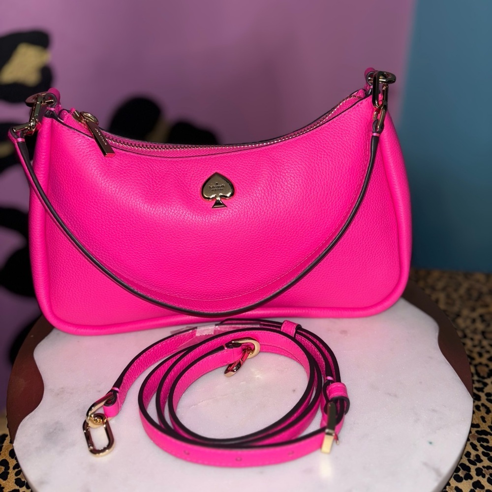 Kate Spade Pink pebble Leather Shoulder Bag